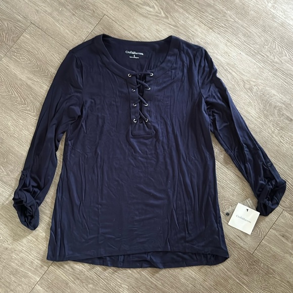 Lace-up top - Picture 2 of 3